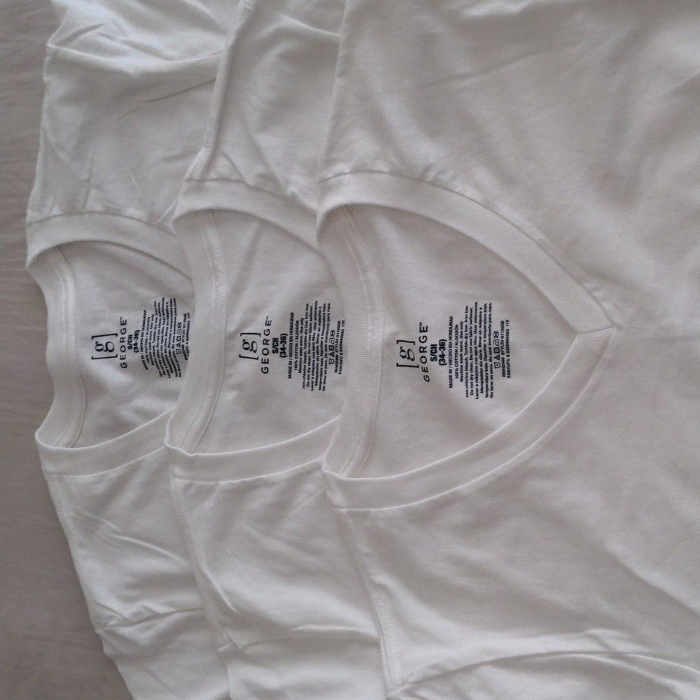 Small White V-Neck